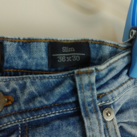 PD&C Blue Jean Pants Men's Sz 36x30 Slim Fit StraightStretch - Picture 7 of 9